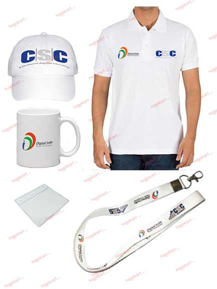 CSC Digital India Collar T shirt pack of 2
