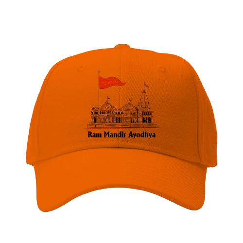 Sri Ram Mandir Ayodhya Printed Cap