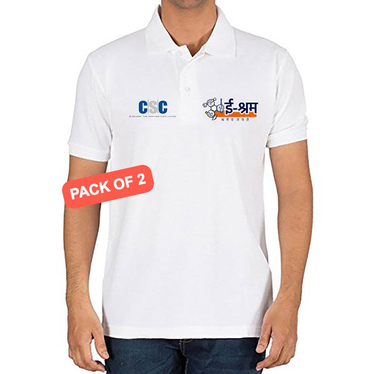 CSC eShram T shirt pack of 2