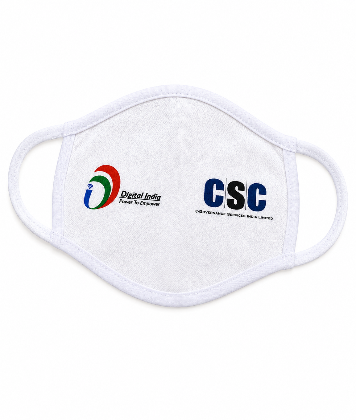 CSC Printed Cotton Face Mask | Reusable Washable Face Mask with Digital India & CSC Logo | Premium Fabric Mask