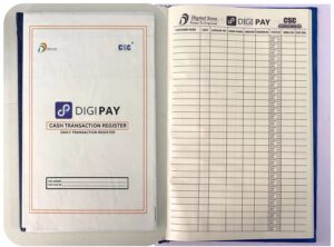 CSC Digipay Regiter Book